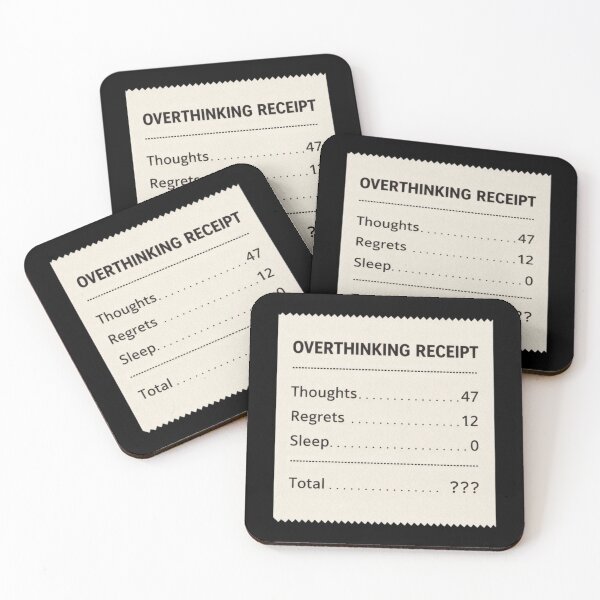 Item preview, Overthinking Receipt Shirt – Funny Relatable Mental Humor Design designed and sold by Tropivaro.