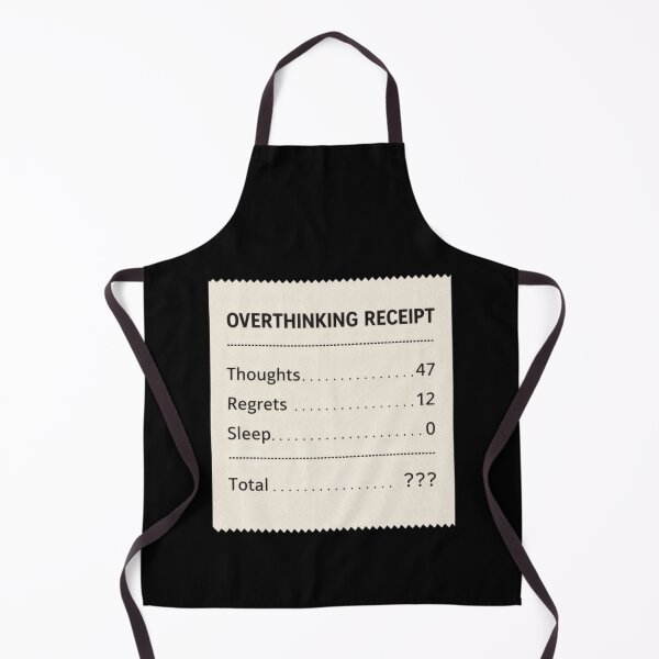 Item preview, Overthinking Receipt Shirt – Funny Relatable Mental Humor Design designed and sold by Tropivaro.