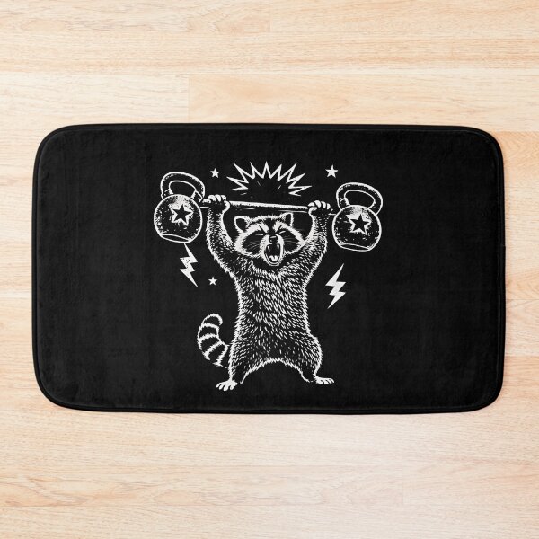 Item preview, Funny Racoon Gym Workout Hilarious Raccacoonie Weightlifting designed and sold by Blok45.