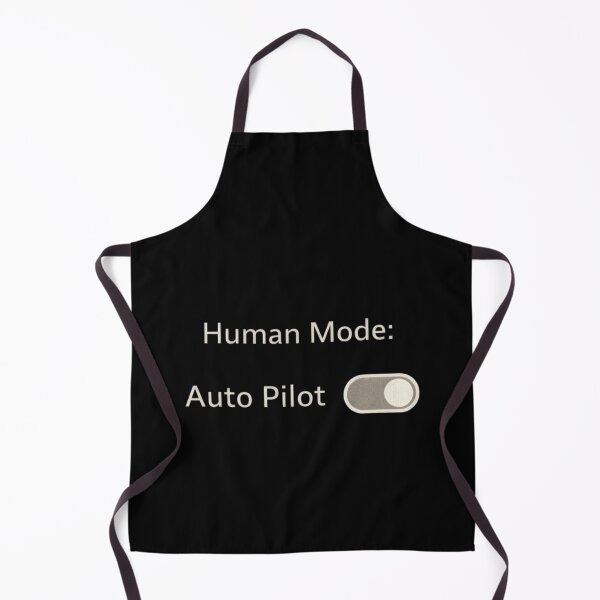 Item preview, Human Mode Auto Pilot Shirt – Funny Minimal Tech Humor Design designed and sold by Tropivaro.