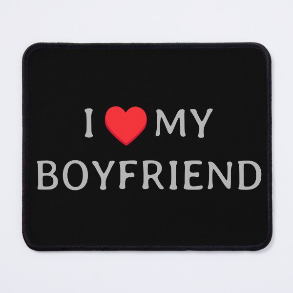 Item preview, I Love My Boyfriend Text Design designed and sold by apex.vibe.