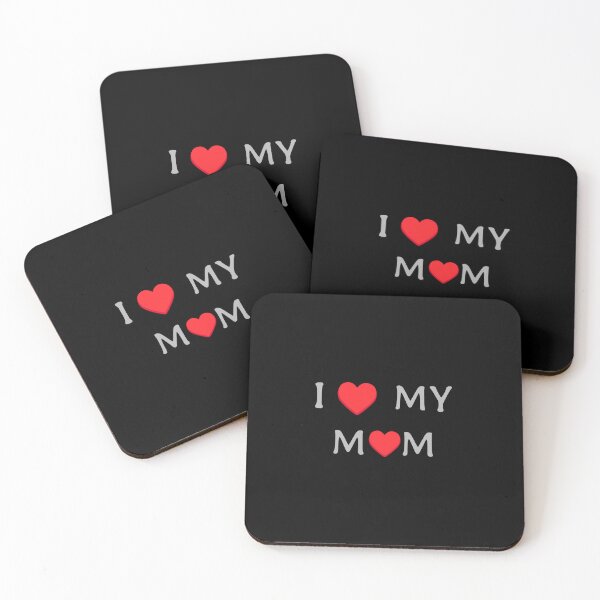 Item preview, I Love My Mom Text Design designed and sold by apex.vibe.