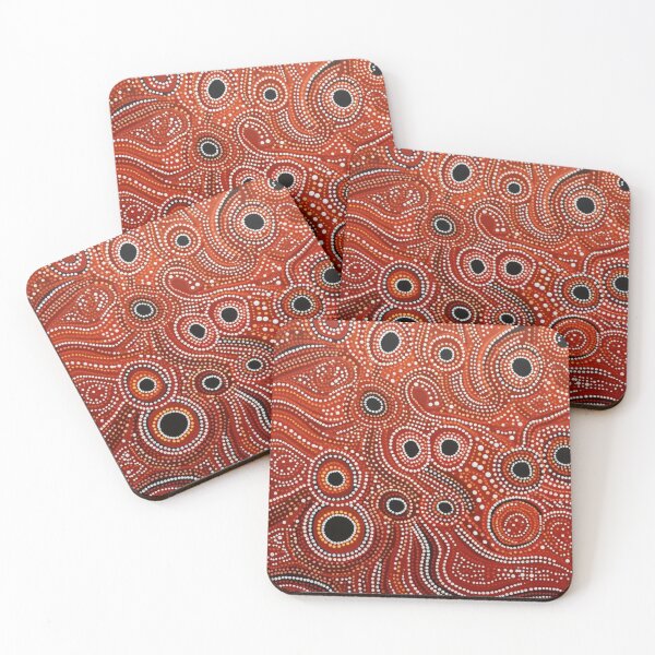 Item preview, Aboriginal Inspired Dot Art - Native Circle Domes designed and sold by GrinGalore.