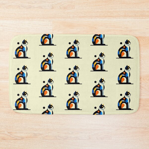 Item preview, Geometric Cat – Abstract Modern Design designed and sold by Dogandesighn.