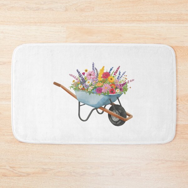 Item preview, Flowers in wheelbarrow  designed and sold by uunaa.