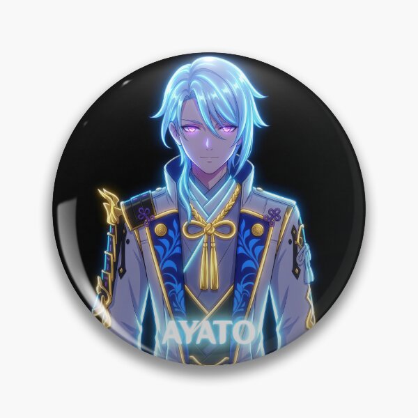 Item preview, Neon Pillar of Fortitude Ayato - Fan Art Portrait designed and sold by EWCY store.