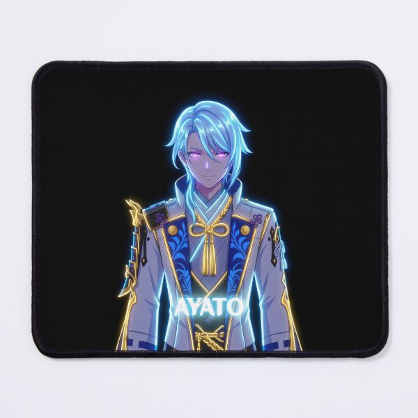 Item preview, Neon Pillar of Fortitude Ayato - Fan Art Portrait designed and sold by EWCY store.