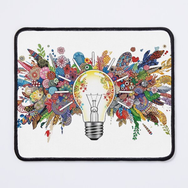 Item preview, Artistic Light Bulb with Floral Design Elements designed and sold by momoshome.
