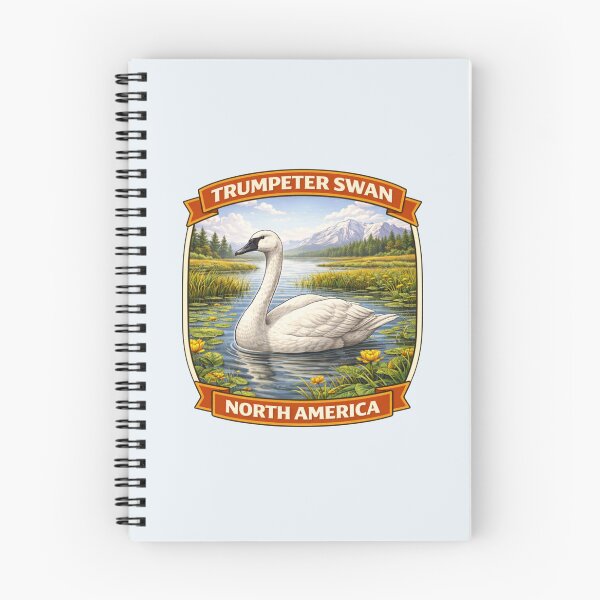 Item preview, Trumpeter Swan - North America Wetland Wildlife designed and sold by Myra365Art.