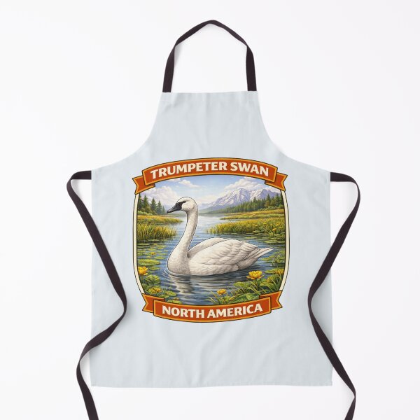 Item preview, Trumpeter Swan - North America Wetland Wildlife designed and sold by Myra365Art.