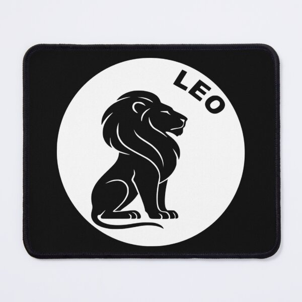 Item preview, Leo Lion - Zodiac Sign In Negative Circle Bold Art designed and sold by The Bold Line Studio.