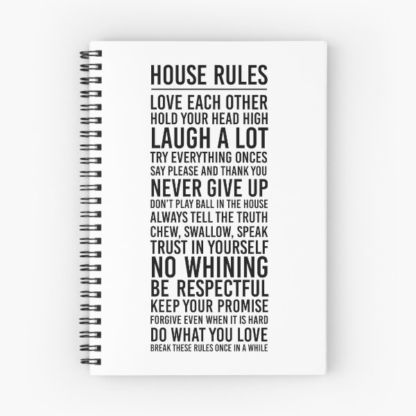 Item preview, House Rules designed and sold by corbrand.