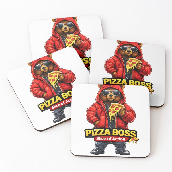 Item preview, Pizza Boss Slice of Action Funny Bear Streetwear T-Shirt designed and sold by Kevin Shearer.