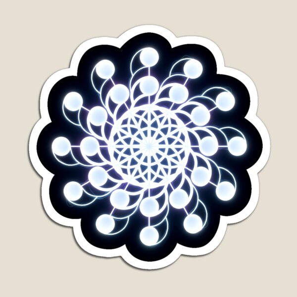 Item preview, círculo de cultivo blanco astral designed and sold by MessageToEarth.
