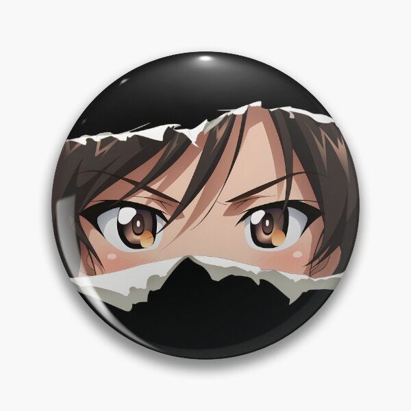 Item preview, Shiho Nishizumi Girls Und Panzer Brown Eyes Torn Paper Peek designed and sold by PMartistStudio.
