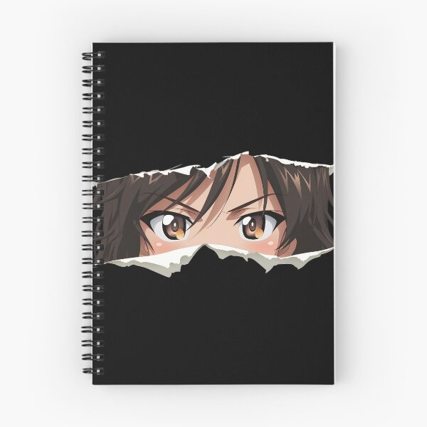 Item preview, Shiho Nishizumi Girls Und Panzer Brown Eyes Torn Paper Peek designed and sold by PMartistStudio.