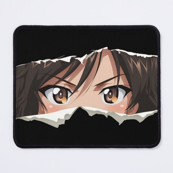 Item preview, Shiho Nishizumi Girls Und Panzer Brown Eyes Torn Paper Peek designed and sold by PMartistStudio.