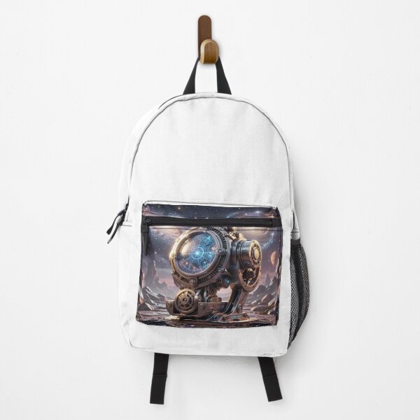 Item preview, Cosmic chronometer with glowing star map in a futuristic alien landscape designed and sold by FotoworldEdel.