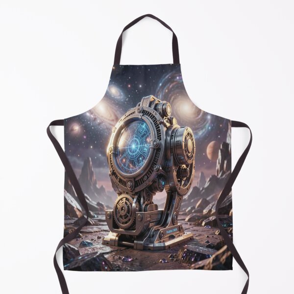 Item preview, Cosmic chronometer with glowing star map in a futuristic alien landscape designed and sold by FotoworldEdel.