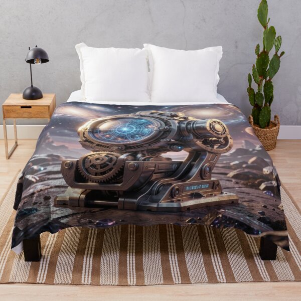Item preview, Cosmic chronometer with glowing star map in a futuristic alien landscape designed and sold by FotoworldEdel.