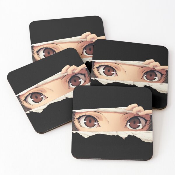 Item preview, Haru Okumura Persona 5 Soft Peek Torn Paper Wide Eyes Calm designed and sold by PMartistStudio.