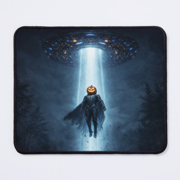 Item preview, Headless Horseman Alien Abduction – Dark Fantasy Halloween Art  designed and sold by TheHorsemanRidesAgain.