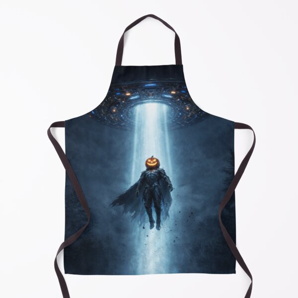Item preview, Headless Horseman Alien Abduction – Dark Fantasy Halloween Art designed and sold by TheHorsemanRidesAgain.