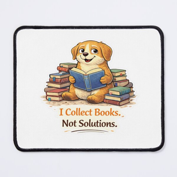 Item preview, I Collect Books. Not Solutions. — Golden Retriever Reader Sticker designed and sold by Gentlestate.