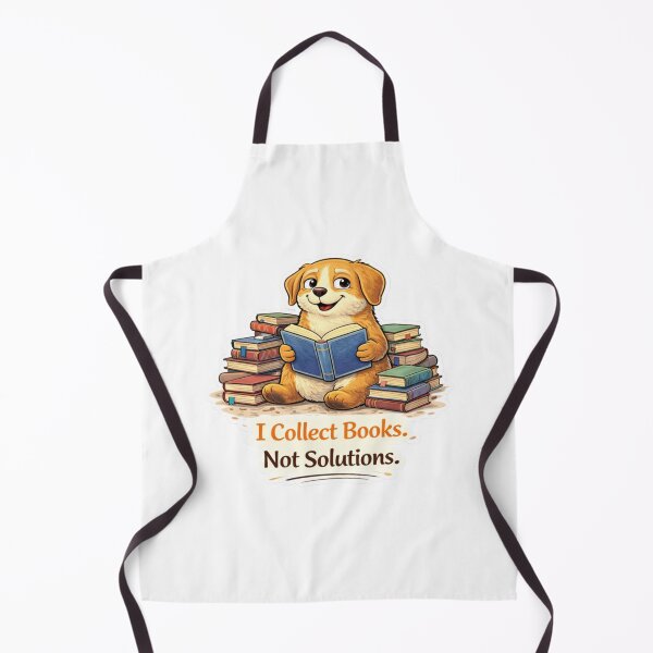 Item preview, I Collect Books. Not Solutions. — Golden Retriever Reader Sticker designed and sold by Gentlestate.