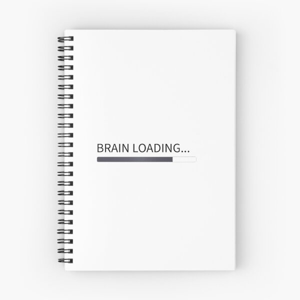 Item preview, Brain Loading Funny Sticker – Minimal Tech Humor Quote Aesthetic Design designed and sold by MinimalMood Studio.