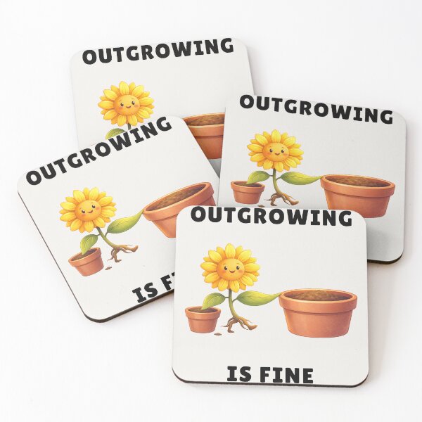 Item preview, Outgrowing Is Fine – Sunflower Growth Tee designed and sold by QuietlyBecoming.