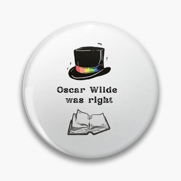 Item preview, Oscar Wilde Subtle Pride Statement Tee designed and sold by AtsokDraws.