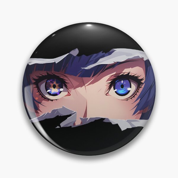 Item preview, Tae Takemi Persona 5 Galaxy Eye Peek Torn Paper Blue Gaze designed and sold by PMartistStudio.