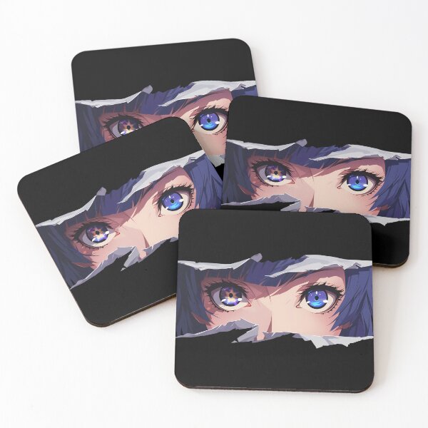 Item preview, Tae Takemi Persona 5 Galaxy Eye Peek Torn Paper Blue Gaze designed and sold by PMartistStudio.