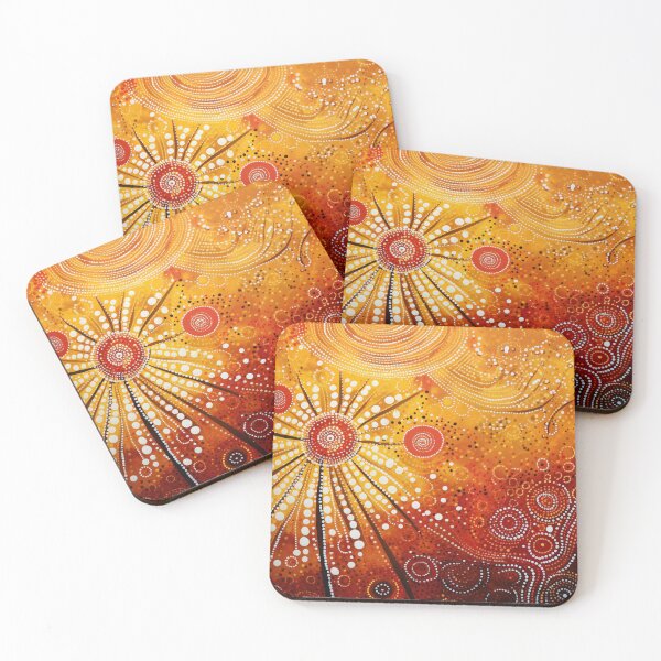Item preview, Aboriginal Inspired Dot Art - Intricate Solar Pattern designed and sold by GrinGalore.