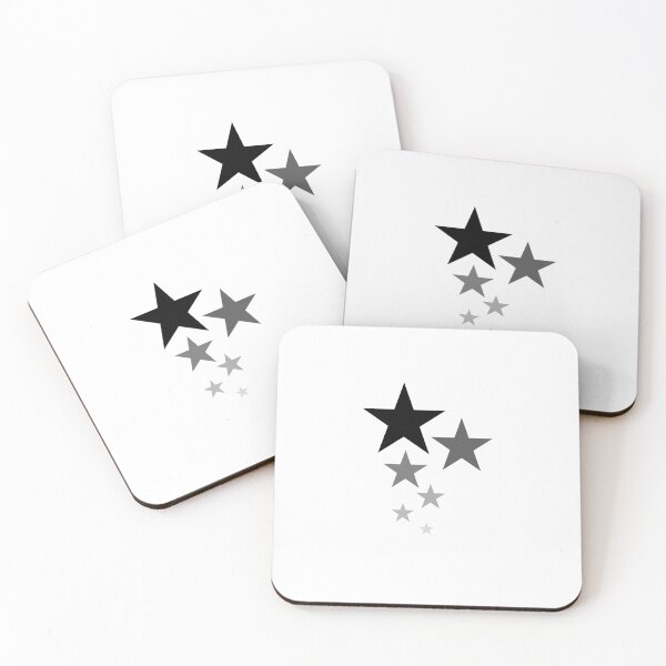 Item preview, Minimalist Star Gradient Design | Black to Grey Falling Stars Aesthetic designed and sold by Sarban-Art.