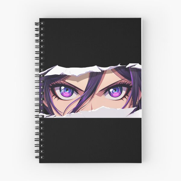 Item preview, Mukuro Ikusaba Danganronpa Purple Eyes Peeker Torn Paper Closeup designed and sold by PMartistStudio.