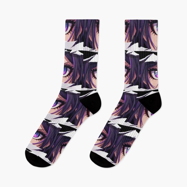 Item preview, Mukuro Ikusaba Danganronpa Purple Eyes Peeker Torn Paper Closeup designed and sold by PMartistStudio.