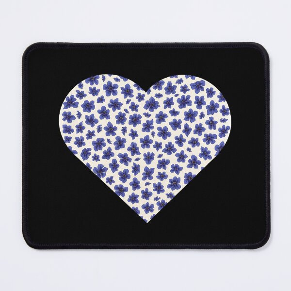 Item preview, Little Blue Flowers in heart designed and sold by uunaa.