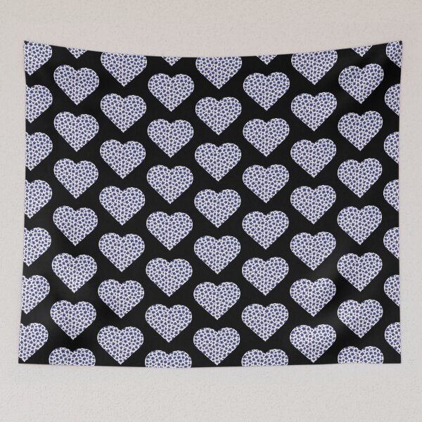 Item preview, Little Blue Flowers in heart designed and sold by uunaa.