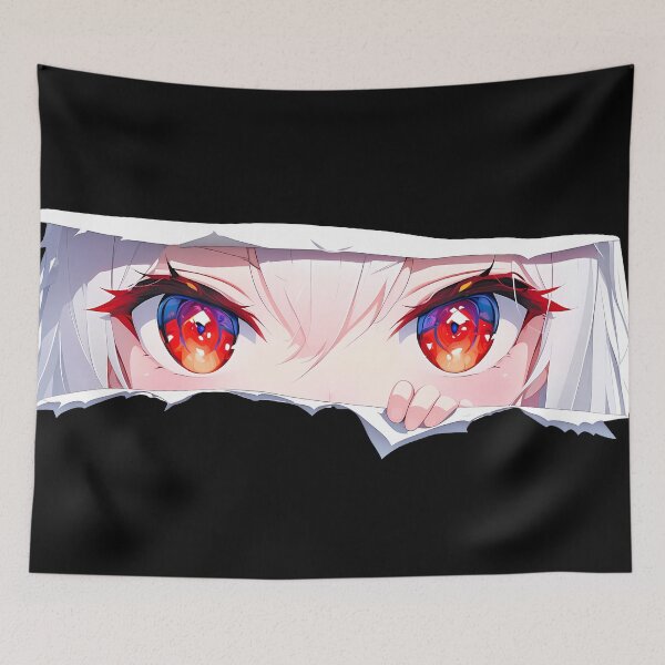 Item preview, Formidable Azur Lane Red Eyes Peeker Torn Paper Closeup designed and sold by PMartistStudio.