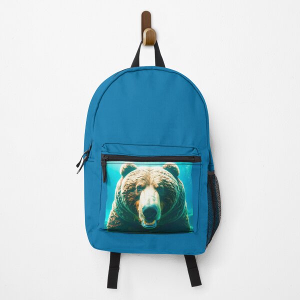 Item preview, A bear portrait with fish designed and sold by Creative Visualize.