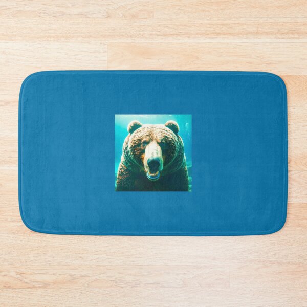 Item preview, A bear portrait with fish designed and sold by Creative Visualize.