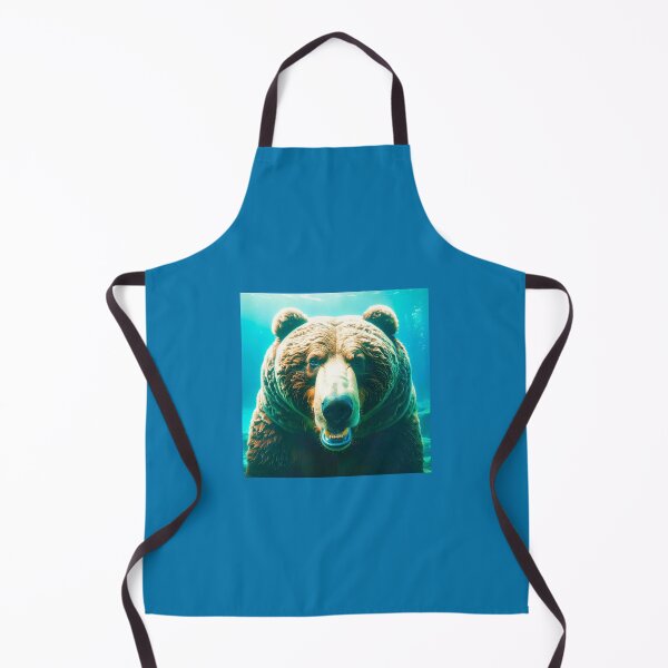 Item preview, A bear portrait with fish designed and sold by Creative Visualize.