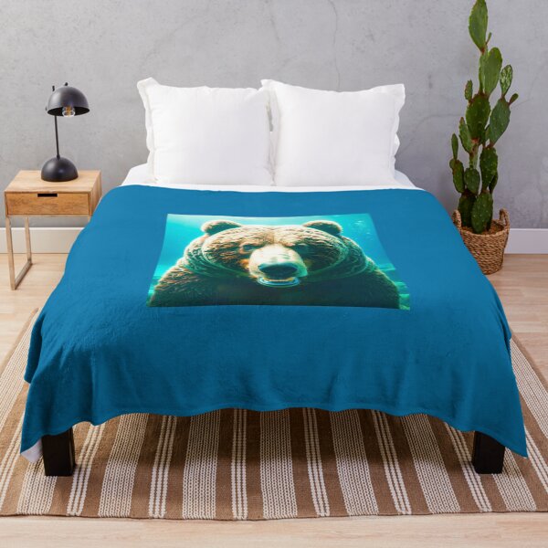 Item preview, A bear portrait with fish designed and sold by Creative Visualize.