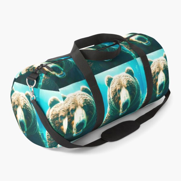 Item preview, A bear portrait with fish designed and sold by Creative Visualize.
