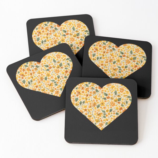Item preview, Little Yellow Flowers in heart designed and sold by uunaa.