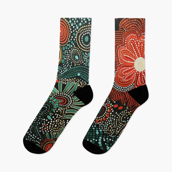 Item preview, Aboriginal Inspired Dot Art - Floral Wildflowers designed and sold by GrinGalore.
