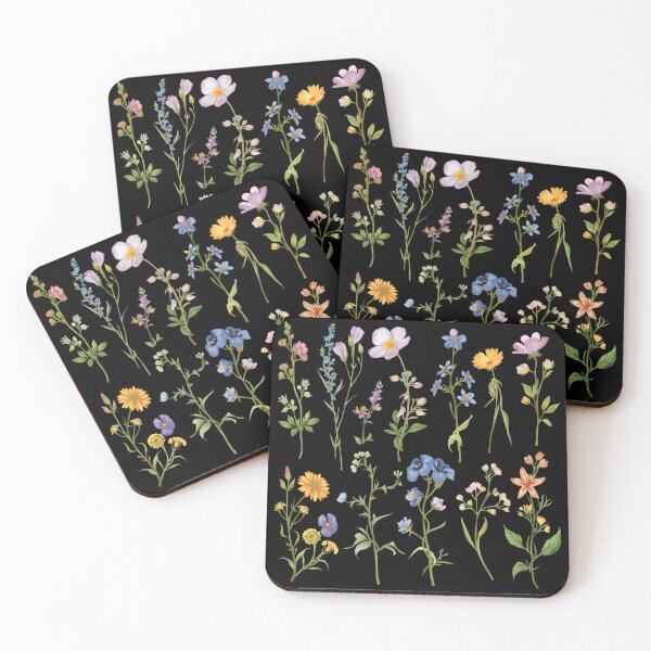 Item preview, Wildflowers watercolor set designed and sold by uunaa.