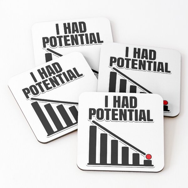 Item preview, I Had Potential Funny Decline Graph designed and sold by madebysiwa.